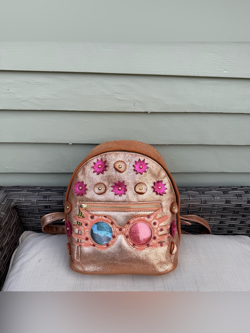 Danielle Nicole Harry Potter Luna Lovegood Mini Backpack in Rose gold